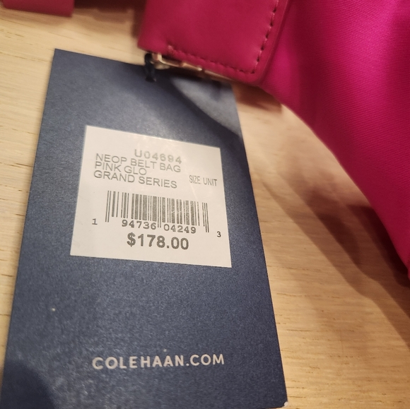 Cole Haan Grand Series Belt Bag in Pink Glow Neoprene - Picture 7 of 8